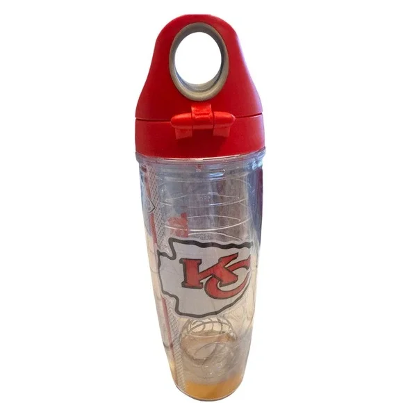 Kansas‎ City Chiefs clear 24 ounce protein shaker bottle - Picture 2 of 4